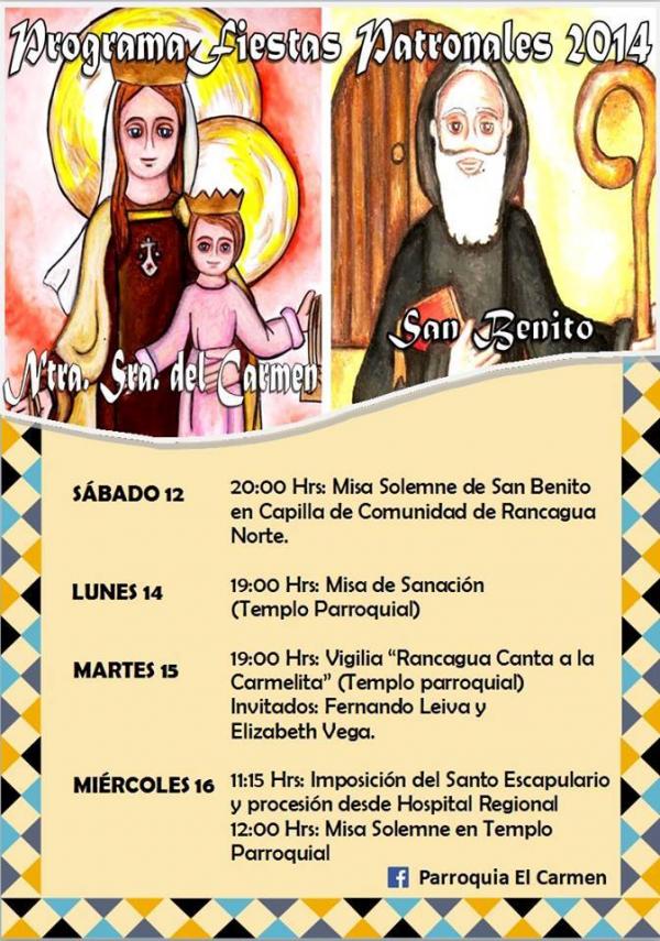 Parroquias celebran a la Madre y Reina de Chile
